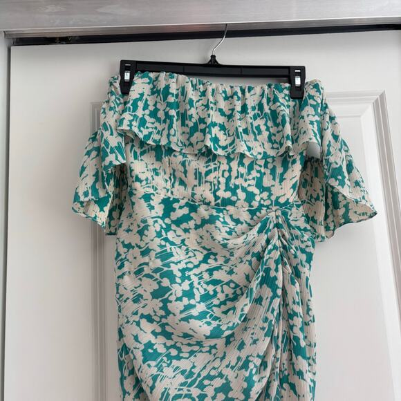 Amanda Uprichard Rosalinda Midi Dress Sz XS in Willow Wedding Guest Cocktail - Picture 9 of 12